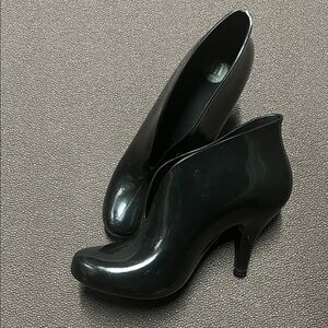 Mel by Melissa Glossy Black Heeled Boots